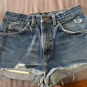 Vintage Levi shorts purchased in Paris